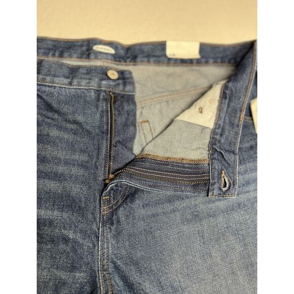 Old Navy High Rise Raw Hem Denim Shorts Medium Wash Blue Plus Size 18 New - Picture 12 of 15